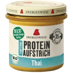 Cremă tartinabilă proteică Thai bio cu lupin, 135g, Zwergenwiese