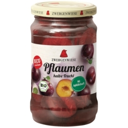 Compot bio de prune jumătăți fără gluten, 360g, Zwergenwiese