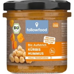 Hummus cu dovleac și morcovi, bio, 135g, Followfish