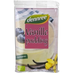 Budincă bio de vanilie fără gluten, 114g, Dennree
