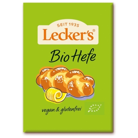 Drojdie uscată bio vegană fără gluten, 9g, Lecker's