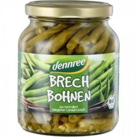 Fasole franțuzească bio păstăi, 340g, Dennree