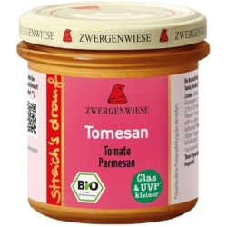 Cremă tartinabilă vegetală Tomesan cu tomate și parmezan, bio, 135g, Zwergenwiese