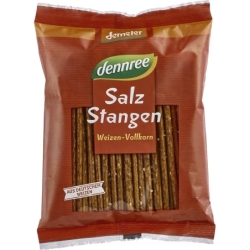 Sticksuri bio din grâu integral cu sare, 100g, Dennree