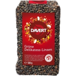 Linte verde bio Delicatess, 500g, Davert