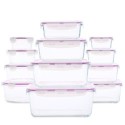 GlasLife 4x Caserole din sticla cu capace