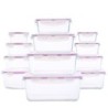 GlasLife 4x Caserole din sticla cu capace