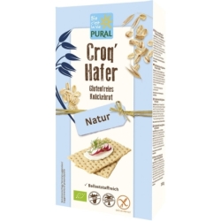 Crackers bio din ovăz fără gluten, 160g, Pural