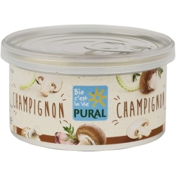 Pate vegetal bio cu ciuperci champignon, 125g, Pural