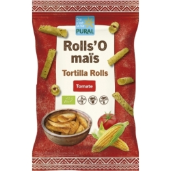 Tortilla rolls bio din porumb cu roșii fără gluten, 125g, Pural