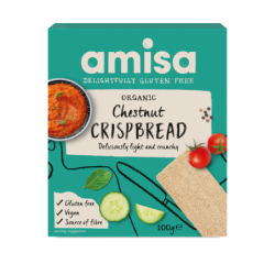 Crispbread (pâinici) cu făină de castane, eco, 100g, Amisa