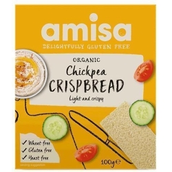 Crispbread (pâinici) cu năut, bio, 100g, Amisa