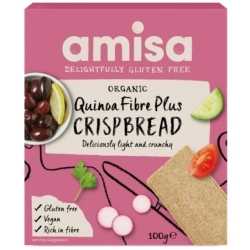 Crispbread (pâinici) cu quinoa fibre plus, bio, 100g, Amisa