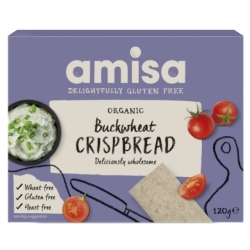 Crispbread (pâinici) din hrișcă integrală, bio, 120g, Amisa