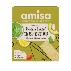 Crispbread (pâinici) proteice cu linte, eco, 100g, Amisa