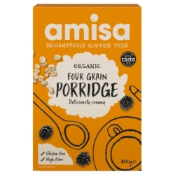 Porridge din 4 cereale, bio, 300g, Amisa