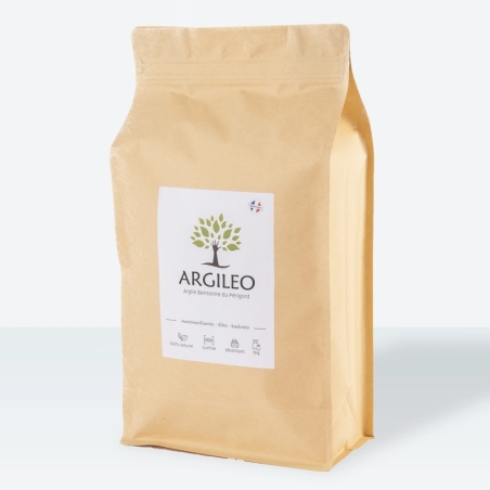 Argilă albă - bentonită, pentru uz extern, 5kg, Argileo