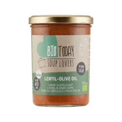 Supă cremă de linte, cu ulei de măsline, bio, 400ml, Bio Today