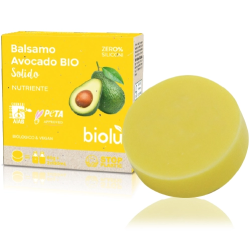 Balsam de păr, solid, cu avocado, eco, 60g, Biolu