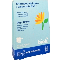 Șampon cu flori de portocal și gălbenele, pudră - refill, eco, 25g, Biolu