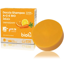 Șampon și gel de duș solid, cu vitamina A, C și E, eco, 55g, Biolu