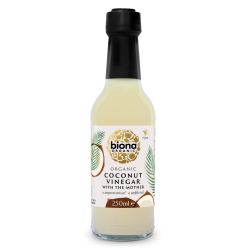 Oțet nefiltrat de cocos, sticlă, bio, 250ml, Biona