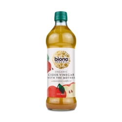 Oțet nefiltrat din cidru de mere, sticlă, eco, 500ml, Biona