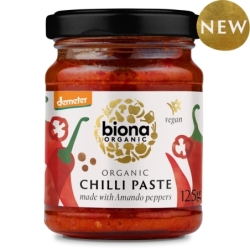 Pastă de chilli amando, borcan, bio, 125g, Biona