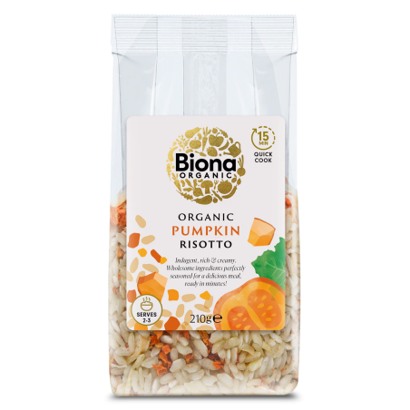 Risotto cu dovleac, bio, 210g, Biona