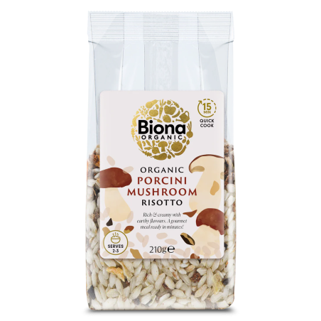 Risotto cu hribi, bio, 210g, Biona