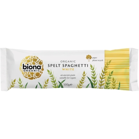 Spaghetii din grâu spelta alb, eco, 500g, Biona
