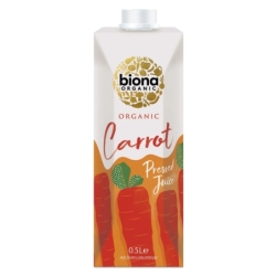 Suc de morcovi, sticlă, bio, 500ml, Biona