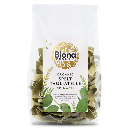 Tagliatelle din spelta, cu spanac, eco, 250g, Biona