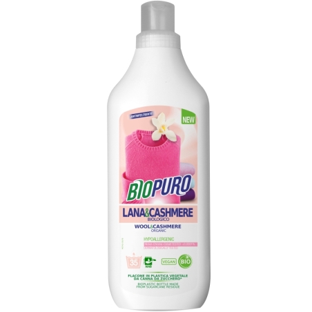 Detergent pentru lână, mătase și cașmir, hipoalergen, eco, 1l, Biopuro