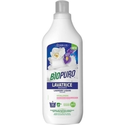 Detergent pentru rufe albe și colorate, cu iris și orhidee, hipoalergen, eco, 1l, Biopuro