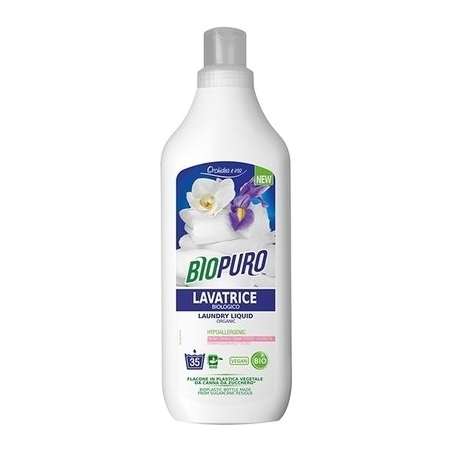 Detergent pentru rufe albe și colorate, cu iris și orhidee, hipoalergen, eco, 1l, Biopuro