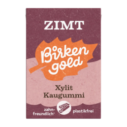 Gumă de mestecat, cu scorțișoară, 20 drajeuri, 28g, Birkengold