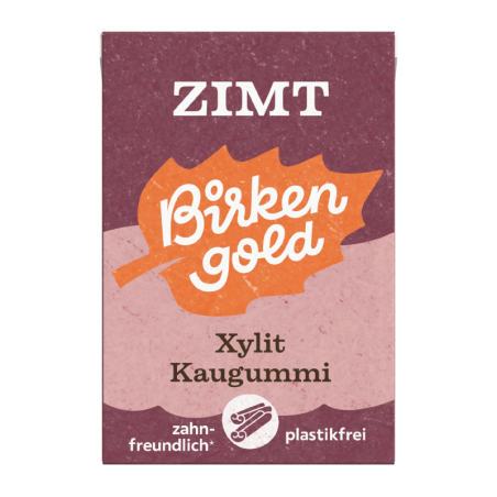 Gumă de mestecat, cu scorțișoară, 20 drajeuri, 28g, Birkengold