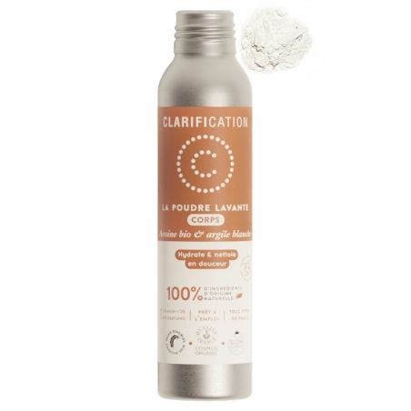 Gel de Duș Pudră Hidratant, bio, 40g, Clarification