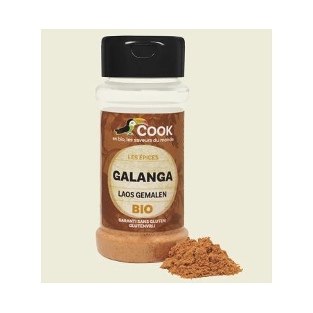 Galangal (ghimbir thailandez), pudră, bio, 25g, Cook