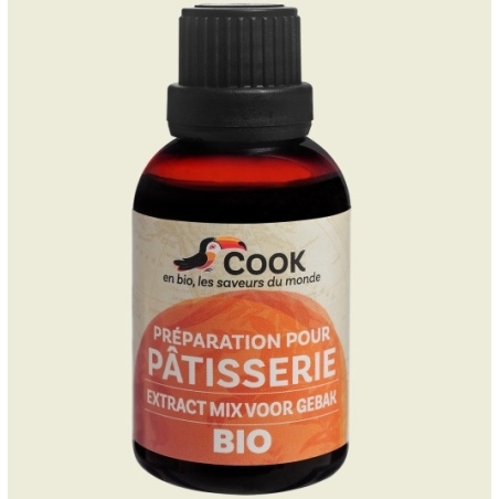 Mix de extracte pentru patiserie, portocale și vanilie Bourbo, bio, 50ml, Cook