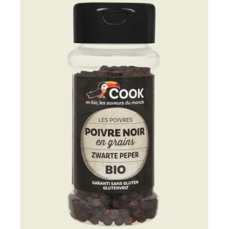 Piper negru, boabe, bio, 50g, Cook