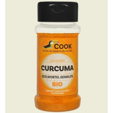 Turmeric (curcuma) pudră, bio, 35g, Cook