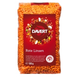 Linte roșie, bio, 500g, Davert