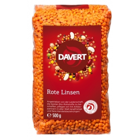 Linte roșie, bio, 500g, Davert