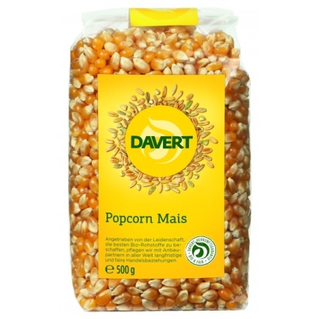 Porumb pentru floricele (popcorn), bio, 500g, Davert