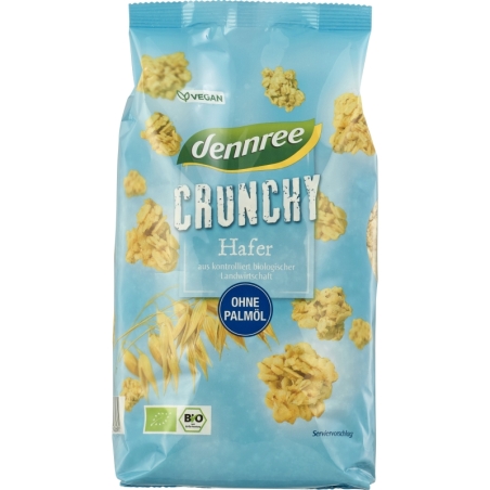 Cereale crunchy, cu ovăz, bio, 750g, Dennree