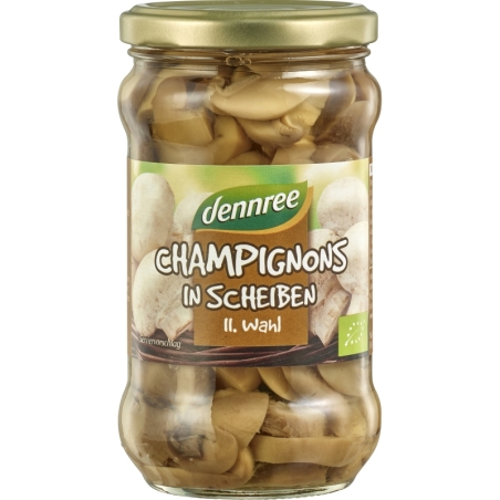 Ciuperci champignon feliate, bio, 280g, Dennree