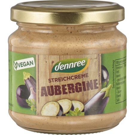 Cremă tartinabilă, cu vinete, bio, 180g, Dennree