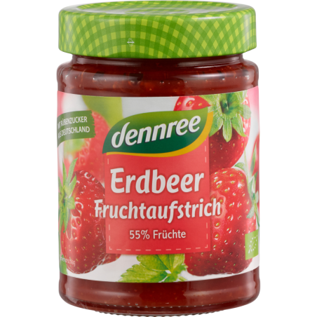 Gem de căpșuni, bio, 340g, Dennree